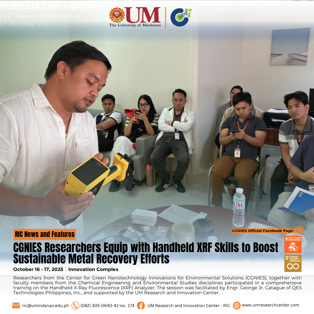 CGNIES Researchers Equip with Handheld XRF Skills to Boost Sustainable Metal Recovery Efforts